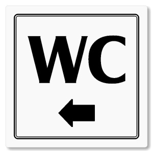 WC vlevo, 100x100mm, bílá, Utah
